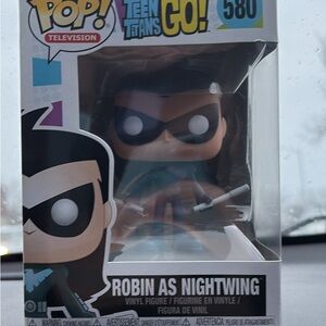 Funko Pop! Robin as Nightwing Figure - Black and Blue